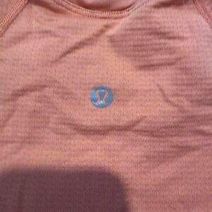 Lululemon Swiftly Tech Short Sleeve Tee Pink Orange Athleisure Yoga Top Size 0